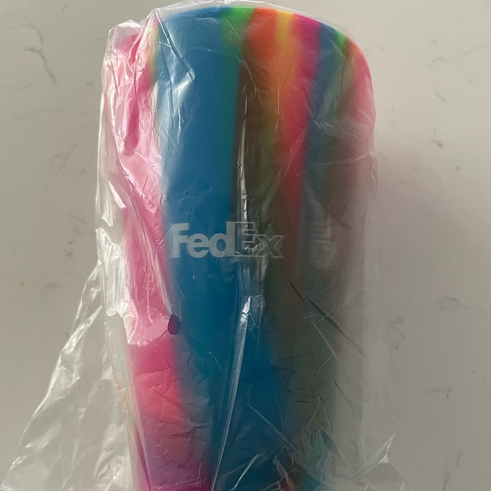 NFL Tie Dye Rubber Cup Fedex Pride Month Drink-ware Beverage Collectible Souveni